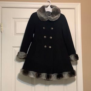 Rothschild Button-up Elegant Faux Fur Coat